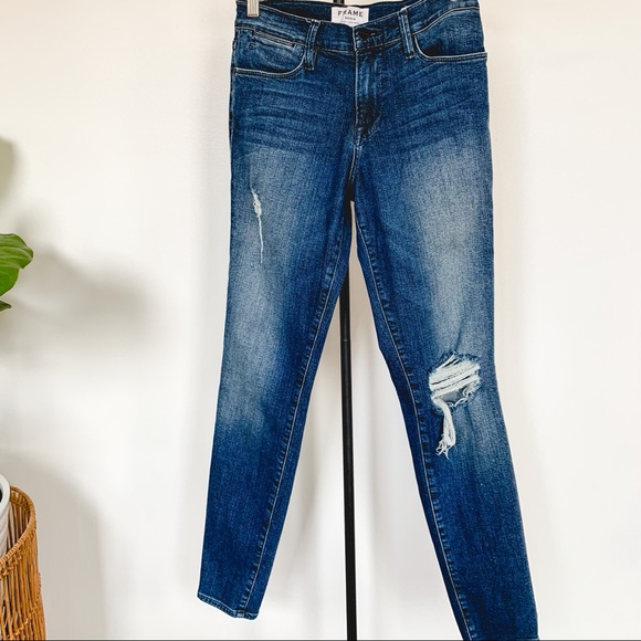 FRAME Denim Le High Skinny Jean in Endell wash - Picture 2 of 5